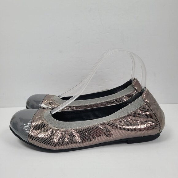 Vionic Allora Women's Silver Leather Ballet Flats Shoes US Size 8.5 - Picture 2 of 8